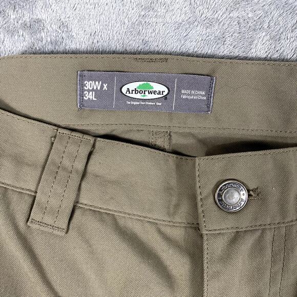 Arborwear The Original Tree Climbers Gear Pants Khaki Men's 30 X 34 Cargo - Picture 4 of 14